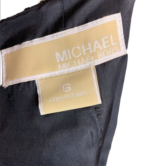 Michael Kors Grey Sheath Dress Sleeveless High Neck Size 6 - Picture 5 of 9